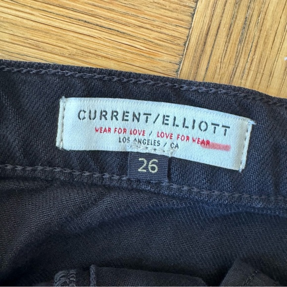 Current Elliott 26 Denim Skirt Black High Waisted Size - Picture 6 of 6